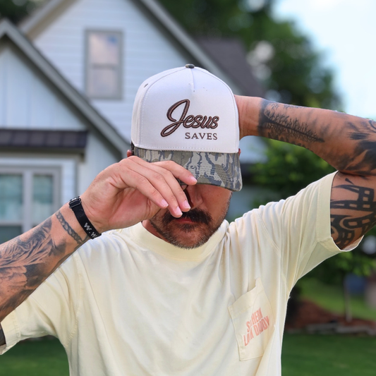 Jesus Saves Camo Hat | PRE-ORDER