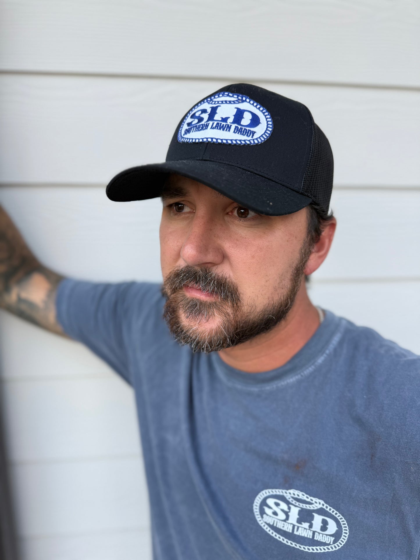 SLD Black Mesh Trucker
